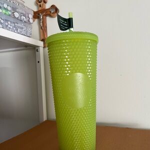 Starbucks Neon Green Textured Tumbler
